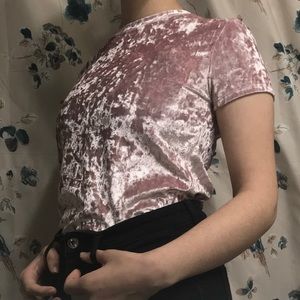 Pink Velvet Shirt